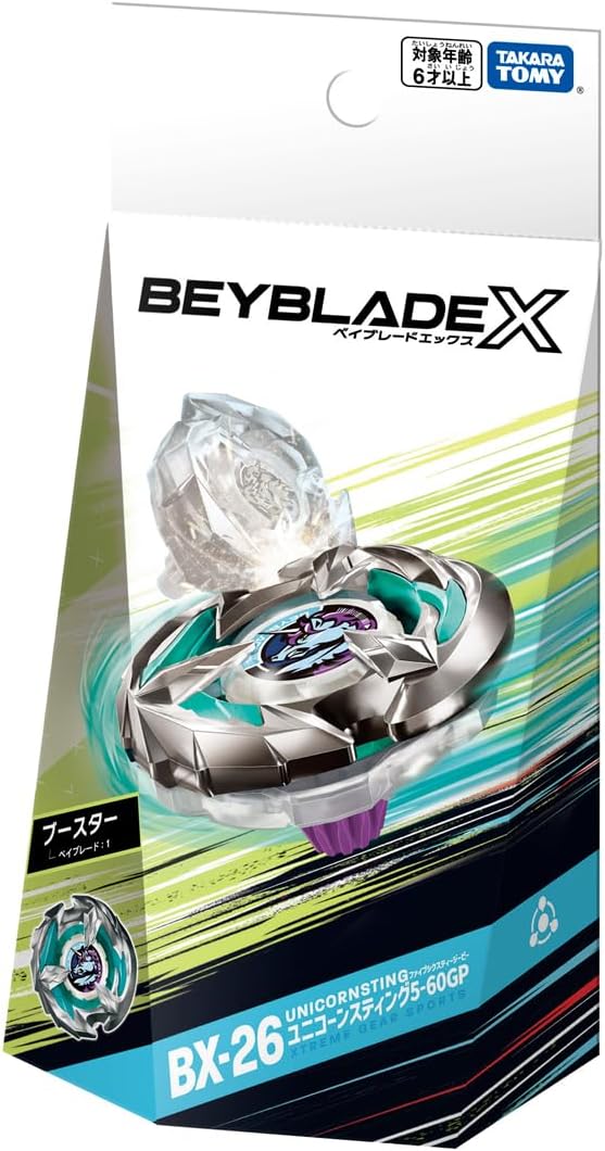 TAKARA TOMY) BEYBLADE X Beyblade X BX-26 Booster Unicorn Sting TAKARA TOMY) BEYBLADE X Beyblade X BX-26 Booster Unicorn Sting